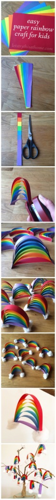 Paper rainbow DIY how-to